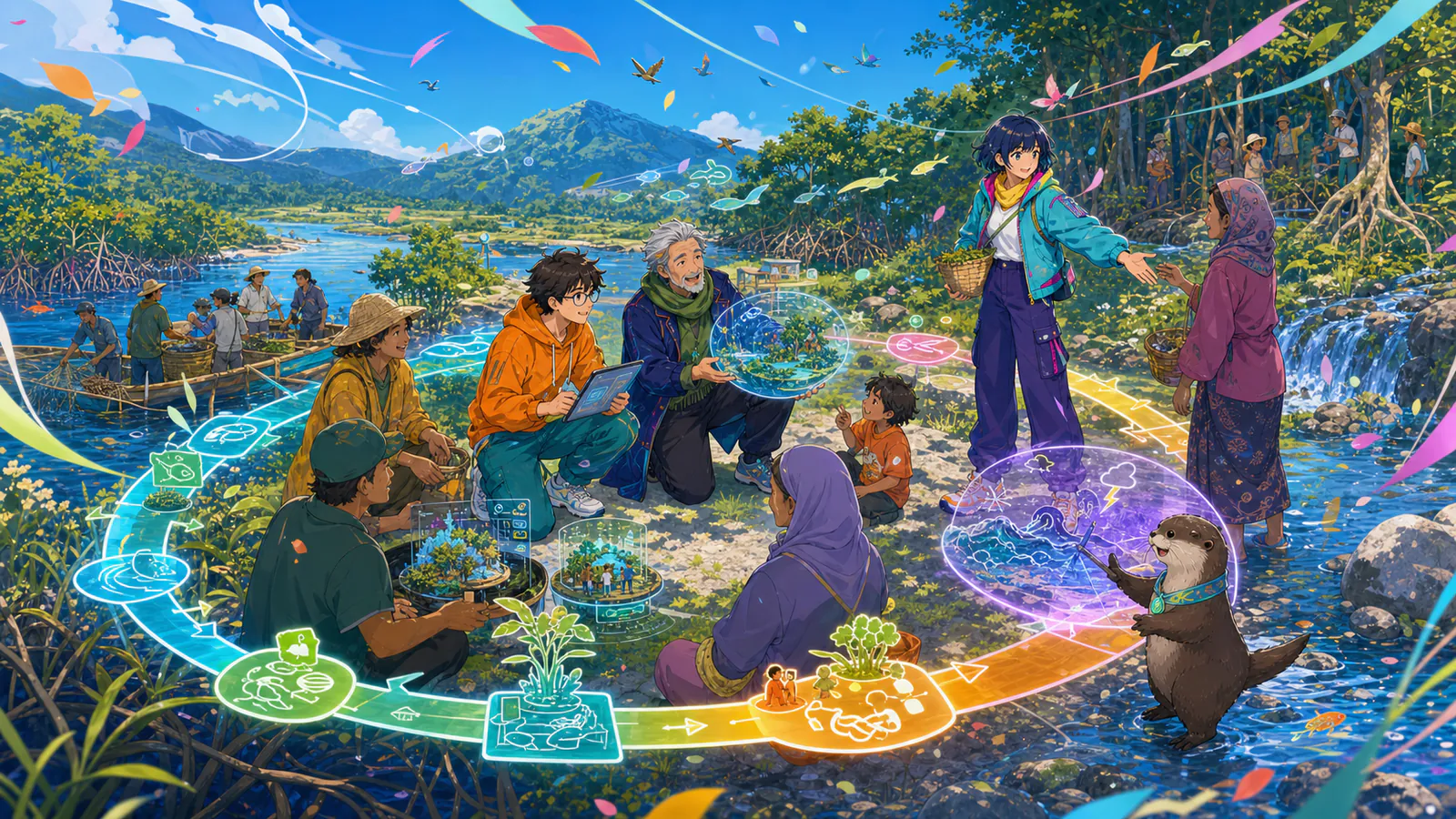 コモンズの制度設計の概念イラスト