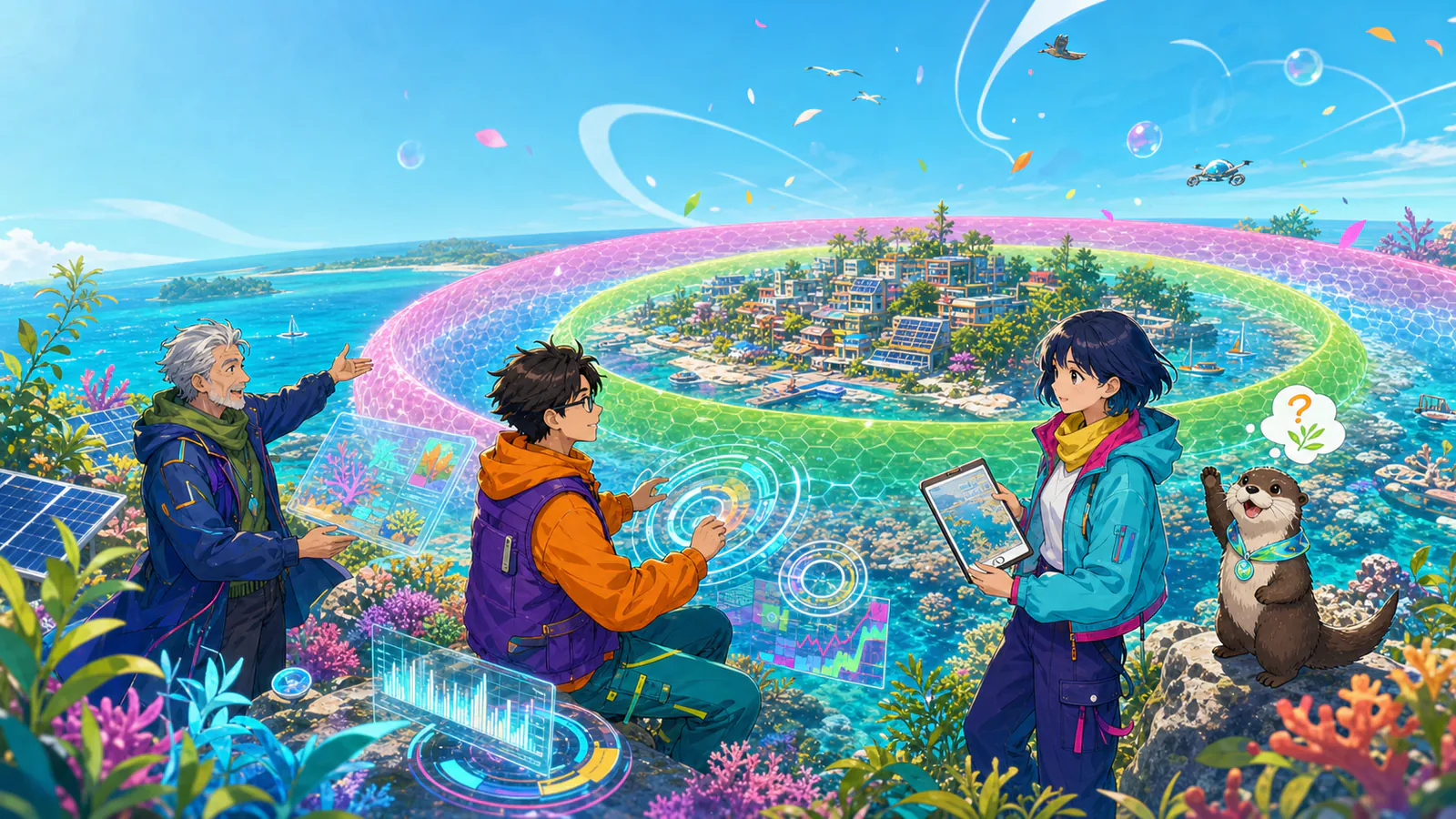 保険経済学の概念イラスト