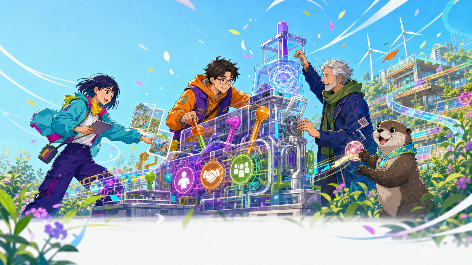 動学的メカニズムデザインの概念イラスト